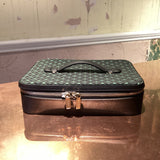 Green Horsehair / Black Calfskin Leather Soft Jewellery Attaché - Display